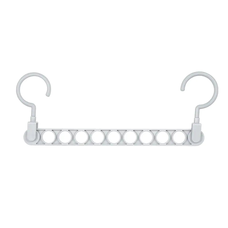9-Hole Magic Clothes Hanger for Closet Organization VibelyDrop Grey