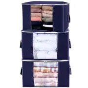 3pcs Quilt Dust Storage Bags for Home Organization VibelyDrop Navy Blue - 1Pcs 60*43*35cm