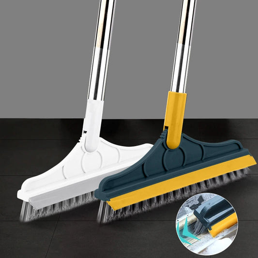 Rotating Floor Scrub Brush & Squeegee