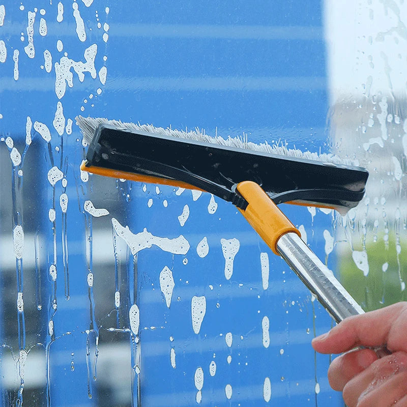 Rotating Floor Scrub Brush & Squeegee