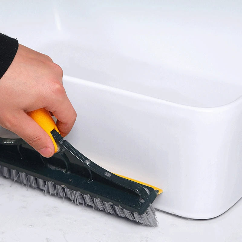 Rotating Floor Scrub Brush & Squeegee