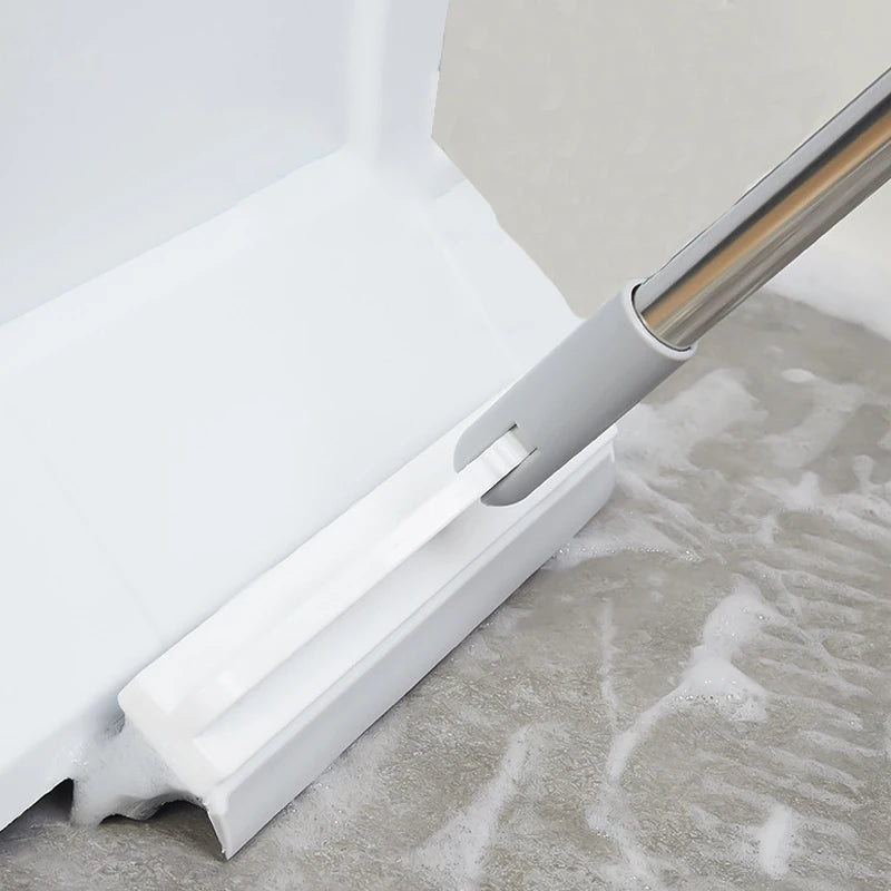 Rotating Floor Scrub Brush & Squeegee