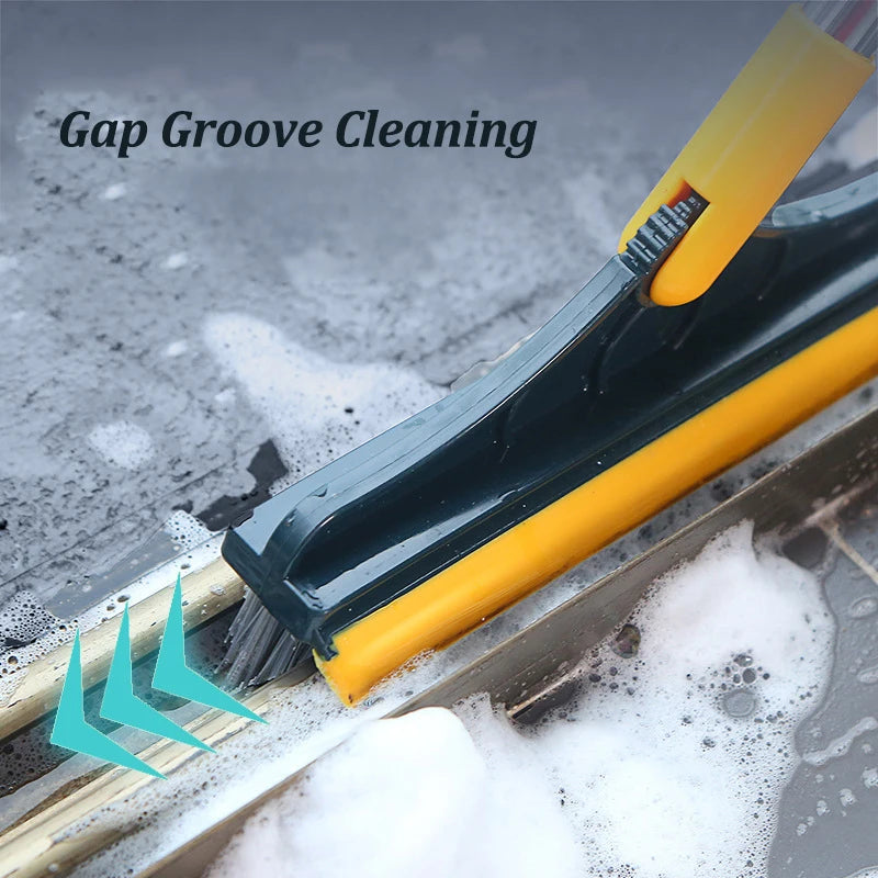 Rotating Floor Scrub Brush & Squeegee