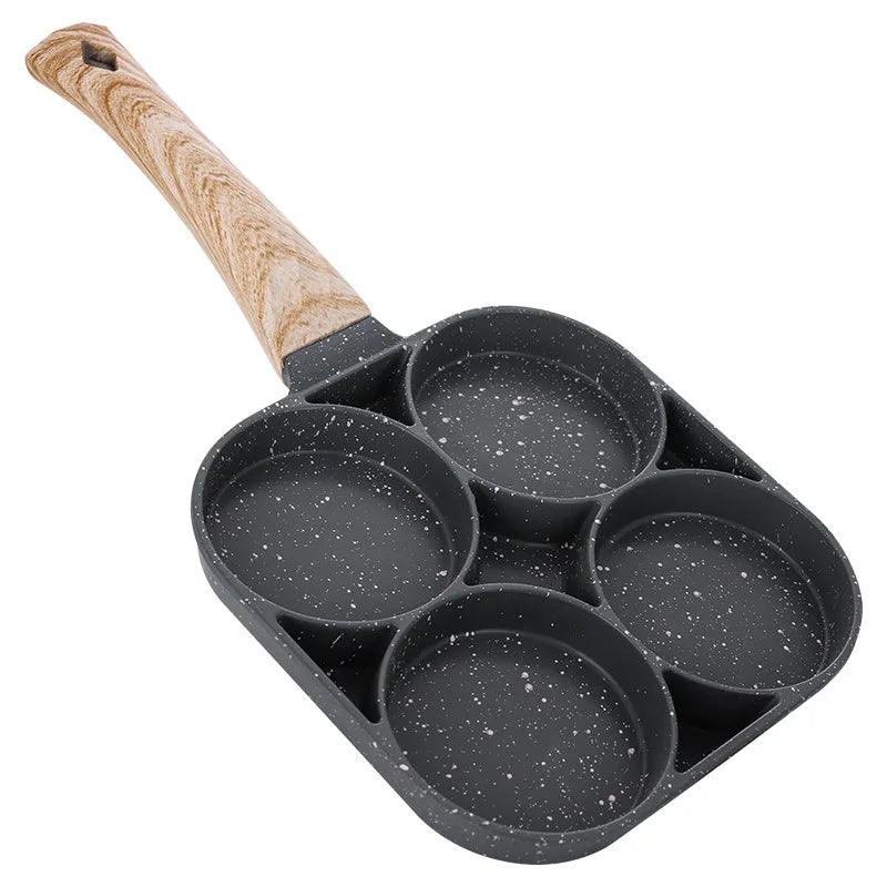 Pancake Egg Frying Pan 4 Cups Omelet Poached Egg Pan for Breakfast