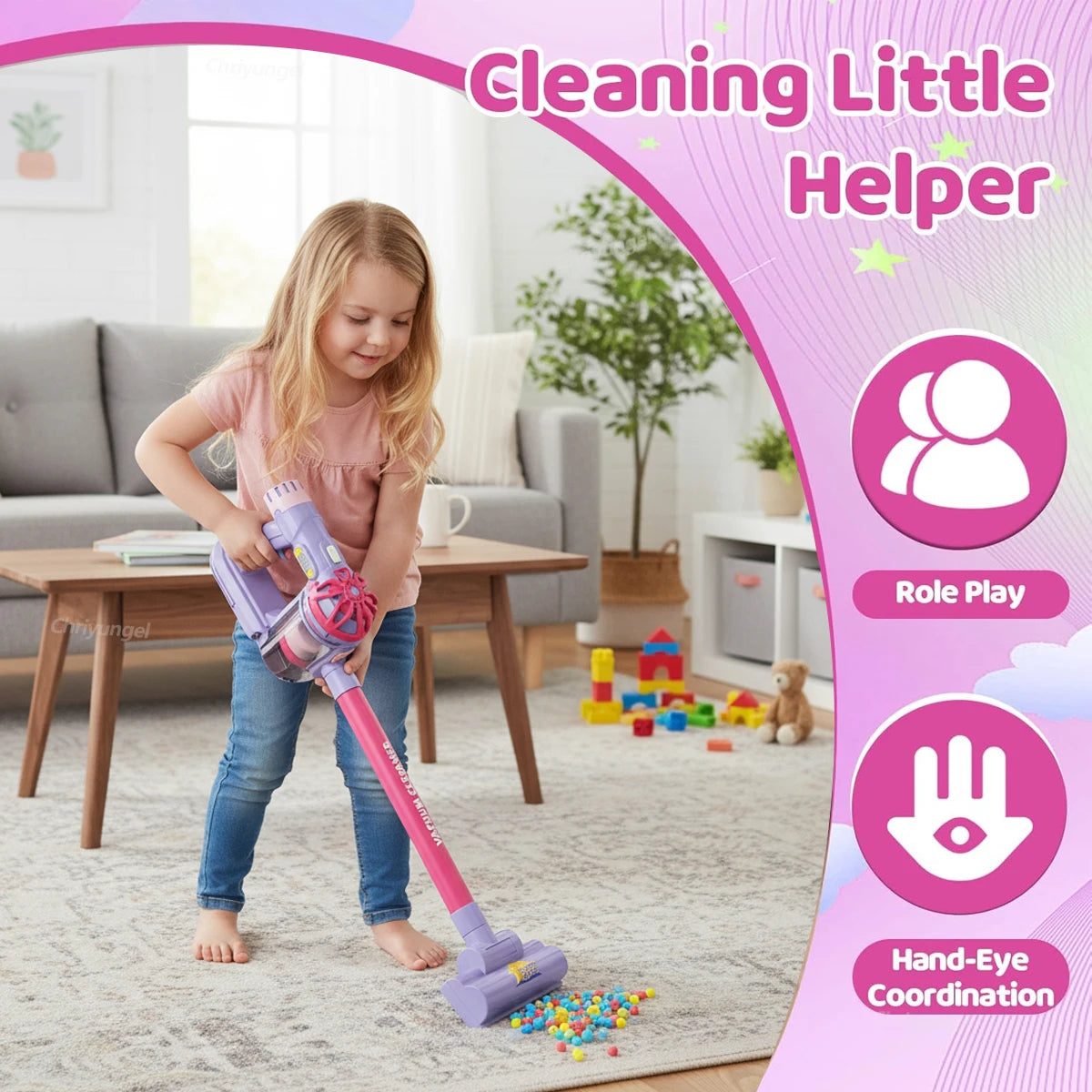 Play Housekeeping Cleaning Set for Toddlers
