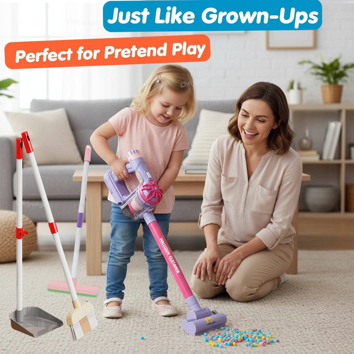 Play Housekeeping Cleaning Set for Toddlers