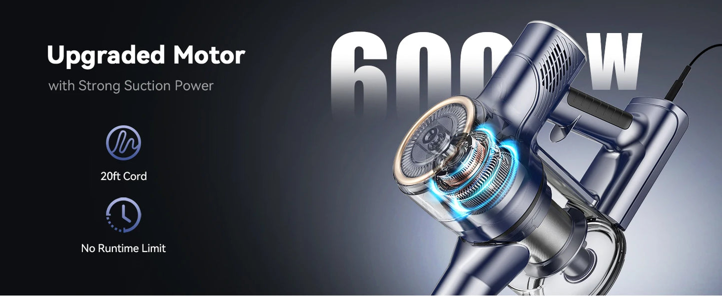 6 in 1 Lightweight Corded Vacuum Cleaner