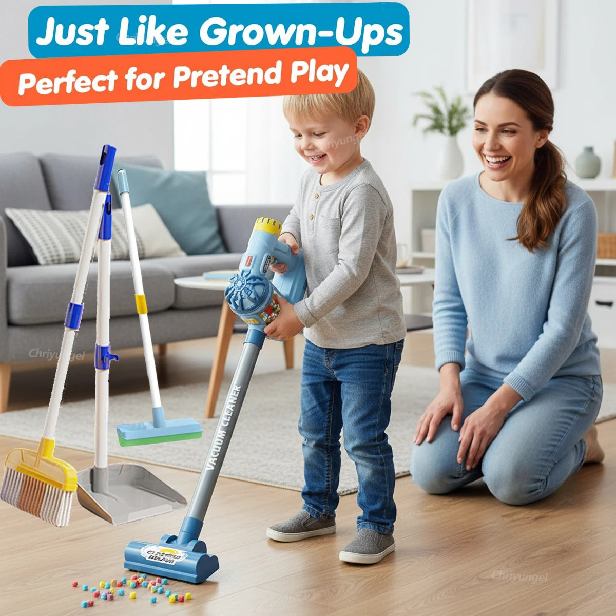Play Housekeeping Cleaning Set for Toddlers