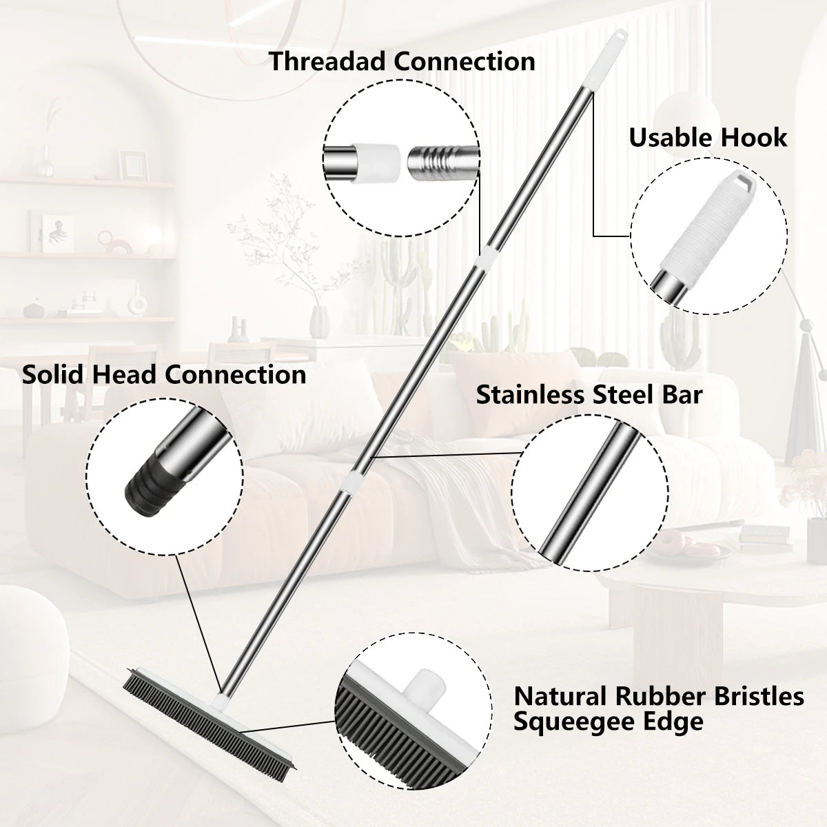 Rubber Scratch Free Broom