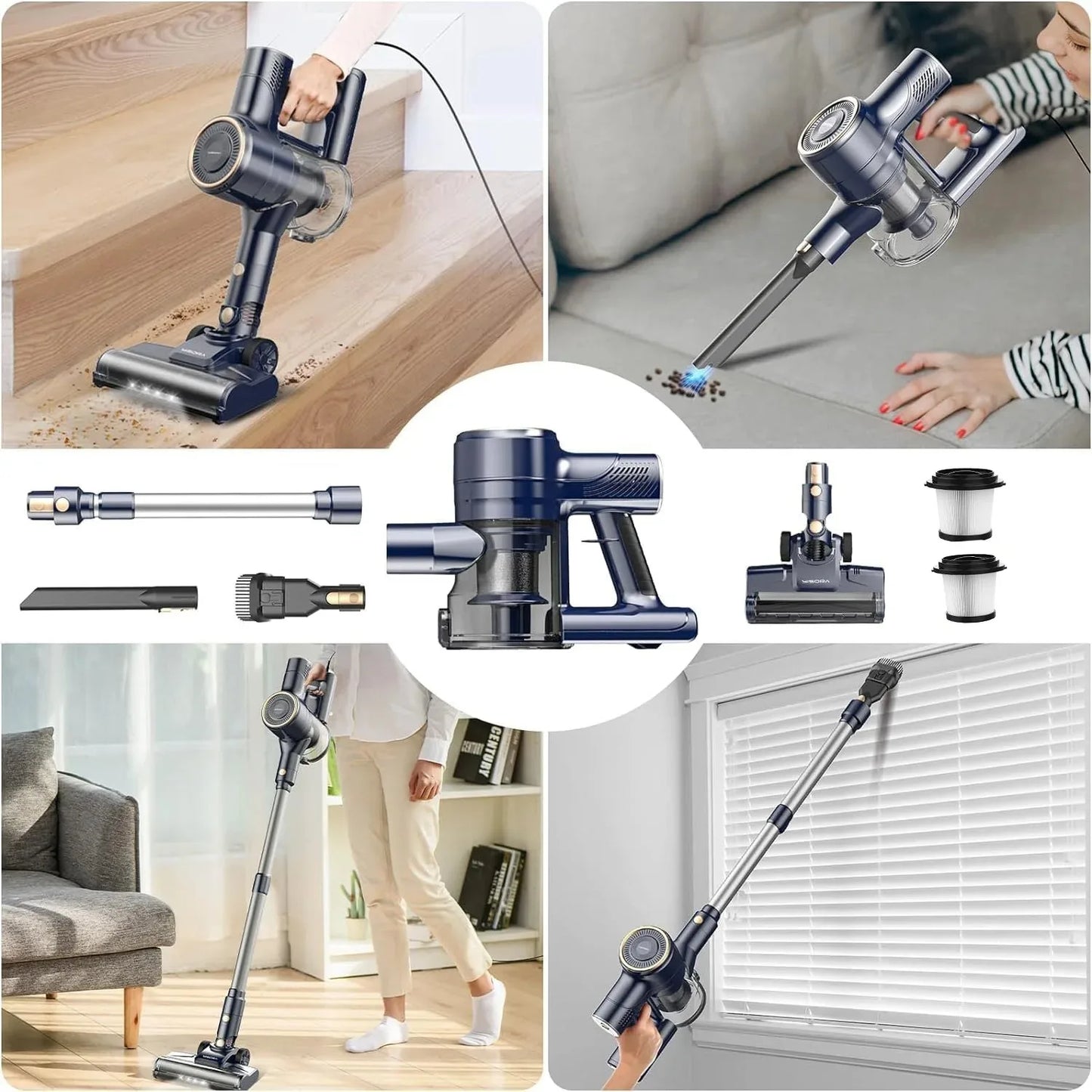 6 in 1 Lightweight Corded Vacuum Cleaner