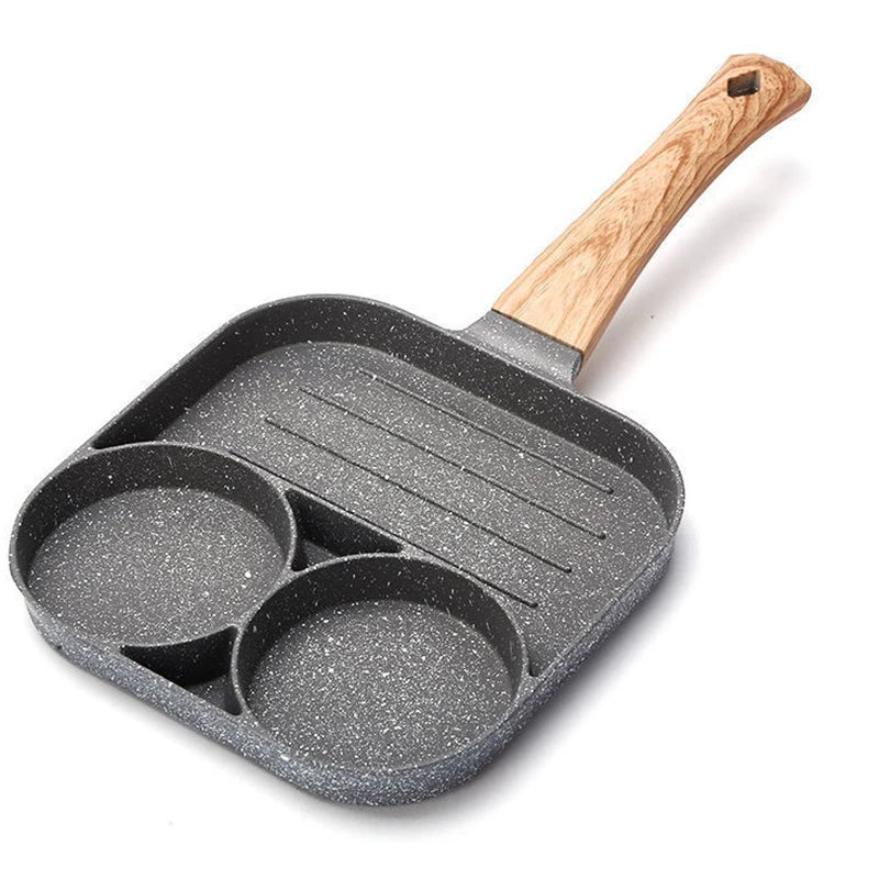 Pancake Egg Frying Pan 4 Cups Omelet Poached Egg Pan for Breakfast